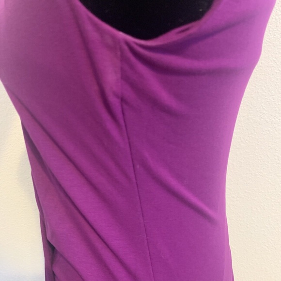 White House Black Market Purple Draped Waist Tank Top Women's Size XXS - Picture 9 of 12